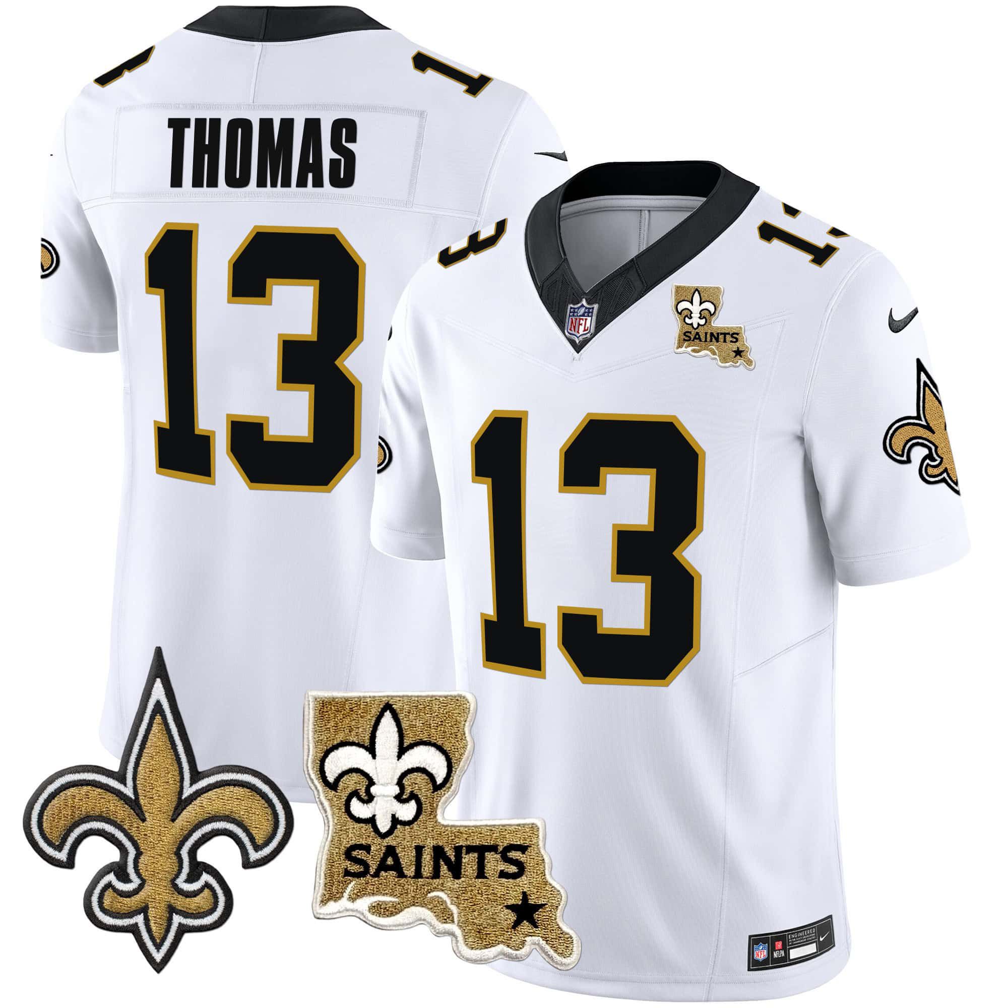 Men New Orleans Saints #13 Thomas White 2024 Nike Vapor Limited NFL Jersey